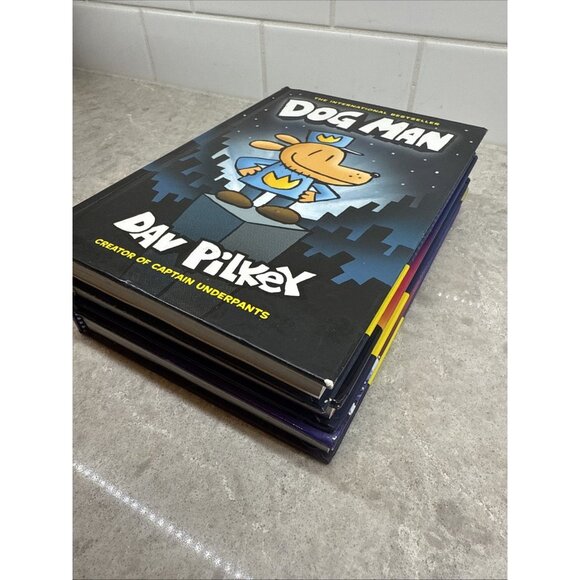 Dog Man Book Lot (3 books) by Dav Pilkey – Kids Graphic Novels. Hardcover. - Picture 7 of 9